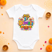 Personalised 1st Diwali Baby Bodysuit Gift | Custom Name Diwali Baby Vest | Festival of Lights Baby Outfit | NB-24M