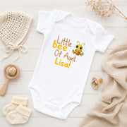Personalised Best Aunt Baby Bodysuit | Peanut Bee  Styles | Auntie Baby Grow Gift