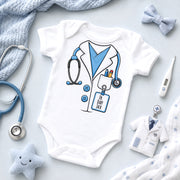 Body bébé médecin, tenue de bébé médecin, grenouillère médicale, T-shirt bébé docteur, cadeaux Dr. pour bébé, tenues de docteur pour enfants, body petit Dr.