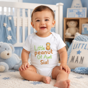 Personalised Best Aunt Baby Bodysuit | Peanut Bee  Styles | Auntie Baby Grow Gift