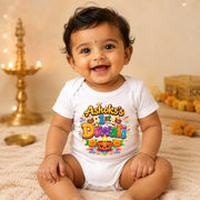 Personalised 1st Diwali Baby Bodysuit Gift | Custom Name Diwali Baby Vest | Festival of Lights Baby Outfit | NB-24M