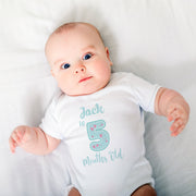 Bodies bébé personnalisés pour les jalons mensuels, body bébé personnalisé, coffret cadeau jalons nouveau-né