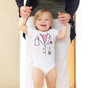 Personalised Doctor Baby Bodysuit & T-Shirt | Medical Baby Grow | Little Dr Gift | Pink & Blue | 0-3Y