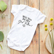 Will You Be My Godfather? Proposal Baby Bodysuit | Personalised Godfather Request Baby Grow