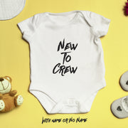 Personalised New to the Crew Baby Bodysuit | Custom Name Newborn Gift | 4 Styles | Coming Home Outfit