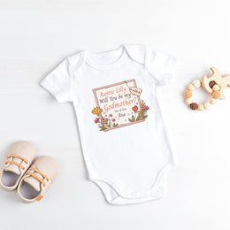 Will You Be My Godmother? Baby Bodysuit | Godmother Proposal Vest | 2 Styles | Godmother Gift