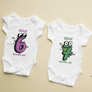 Body personnalisé mois après mois, motif BD, Body personnalisé motif BD, Gilet de bébé mignon motif BD, Ensemble de jalons motif BD