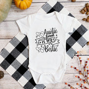 Personalised Baby & Auntie Bodysuit | Funny Aunt Baby Grow Gift | 2 Styles | Preemie to 18-24 Months