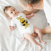 Personalised Honey Bee Monthly Milestone Bodysuit | Custom Name Baby Grows Set 1-12 Months