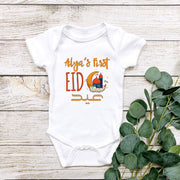 Personalised First Eid Baby Bodysuit & T-Shirt | Custom Name 1st Eid Gift