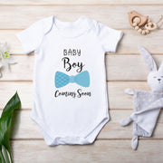 Gender Reveal Baby Bodysuit | Name Reveal Baby Grow | Baby Boy & Girl Announcement Outfit | 0-24M