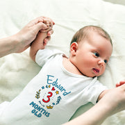 Bodies personnalisés adorables pour bébés, étapes mensuelles, body bébé personnalisé, joli débardeur bébé, ensemble de bodies personnalisés avec prénom pour les étapes clés