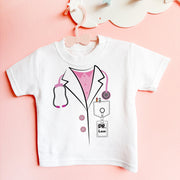 Personalised Doctor Baby Bodysuit & T-Shirt | Medical Baby Grow | Little Dr Gift | Pink & Blue | 0-3Y
