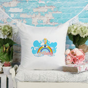 Personalised Unicorn Baby Name Cushion | Custom Name Baby Girl Pillow | 4 Designs | 16x16 inch