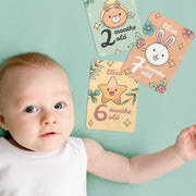 Cute Personalised Baby Milestone Cards  | Cute Monthly Milestone Cards For newborn |  Newborn Birth Gifts
