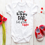 Personalised Happy Birthday Mummy & Daddy Baby Bodysuit | Festive Birthday Baby Grow Gift | 0-24M