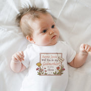 Will You Be My Godmother? Baby Bodysuit | Godmother Proposal Vest | 2 Styles | Godmother Gift