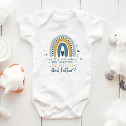 Will You Be My Godfather? Proposal Baby Bodysuit | Personalised Godfather Request Baby Grow