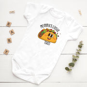Personalised Little Taco Baby Bodysuit & T-Shirt | Funny Food Theme Baby Grow Gift