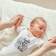 Personalised Baby & Auntie Bodysuit | Funny Aunt Baby Grow Gift | 2 Styles | Preemie to 18-24 Months