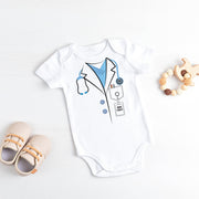 Personalised Doctor Baby Bodysuit & T-Shirt | Medical Baby Grow | Little Dr Gift | Pink & Blue | 0-3Y