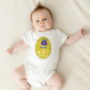 Body personnalisé mensuel étape bébé, Bodys animaux pour bébés, Gilet de bébé jalon mensuel style animal