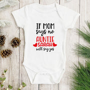 Personalised Auntie Baby Bodysuit & T-Shirt | Best Aunt Baby Gift | Custom Name Baby Grow