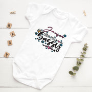 Personalised Little Miss Sassy Baby Girl Bodysuit | Custom Name Baby Vest | Newborn Girl Gift