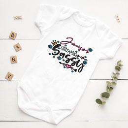 Personalised Little Miss Sassy Baby Girl Bodysuit | Custom Name Baby Vest | Newborn Girl Gift
