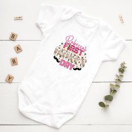 My First Father's Day Baby Bodysuit & T-Shirt | Personalised New Dad Gift – 2 Styles
