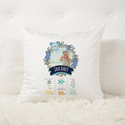 Personalised New Baby Cushion, New Baby Stats Cushion, New Baby Gifts, New Born Baby Gift, New Baby info pillow, Cushion for Baby Room