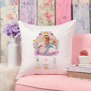 Personalised New Baby Cushion, New Baby Stats Cushion, New Baby Gifts, New Born Baby Gift, New Baby info pillow, Cushion for Baby Room