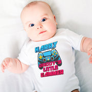 Personalised New Player Baby Bodysuit | Newborn Gamer Gift | New Player Arrived Baby Grow | 2 Styles