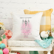 Personalised Newborn Baby Birth Stats Cushion | Custom Name & Birth Info Baby Pillow | 2 Styles