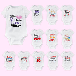 Personalised Monthly Milestone Babygrow | Custom Name 1-12 Months
