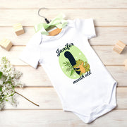 Personalised Animal Monthly Milestone Bodysuit | Custom Name Baby Grows Set 1-12 Months