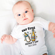 My First Father's Day Baby Bodysuit & T-Shirt | Personalised Dad Gift – Style 01 & 02