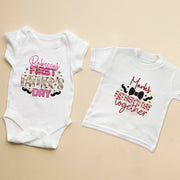 My First Father's Day Baby Bodysuit & T-Shirt | Personalised New Dad Gift – 2 Styles