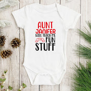 Personalised Baby & Auntie Bodysuit | Funny Aunt Baby Grow Gift | 2 Styles | Preemie to 18-24 Months