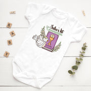 Personalised Baby Baptism & Communion Bodysuit | Christening Outfit with Name | Blue & Pink