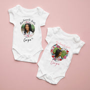 My Favourite Auntie Photo Baby Bodysuit | Personalised Aunt & Baby Picture Gift | 2 Styles