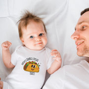 Personalised Little Taco Baby Bodysuit & T-Shirt | Funny Food Theme Baby Grow Gift