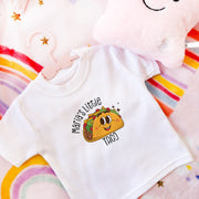 Personalised Little Taco Baby Bodysuit & T-Shirt | Funny Food Theme Baby Grow Gift