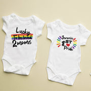Personalised Pride Baby Bodysuit | First Pride Baby Vest | Custom Name | 2 Styles | Preemie-24M