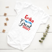 Personalised Monthly Milestone Babygrow | Custom Name 1-12 Months