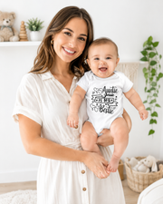 Personalised Baby & Auntie Bodysuit | Funny Aunt Baby Grow Gift | 2 Styles | Preemie to 18-24 Months