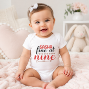 Personalised Monthly Milestone Babygrow | Custom Name 1-12 Months