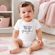 Will You Be My Godmother? Baby Bodysuit | Godmother Proposal Vest | 3 Styles | Newborn Gift