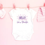 Personalised Baby Announcement  Bodysuit | Custom Baby Vest Announcement Gift | Preemie-24M