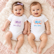 Personalised Baby Announcement  Bodysuit | Custom Baby Vest Announcement Gift | Preemie-24M
